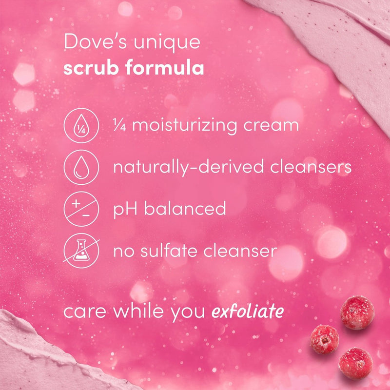 Dove Beauty Cranberry Mini Body Scrub - 3.5oz