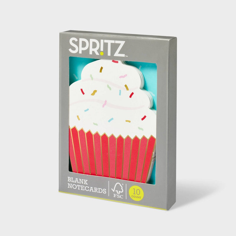 10ct Red Cupcake Cards - Spritz