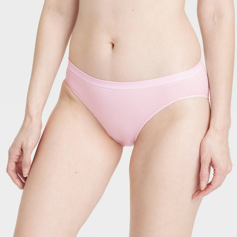 Women's 6pk Seamless Bikini Underwear - Auden Assorted Color M