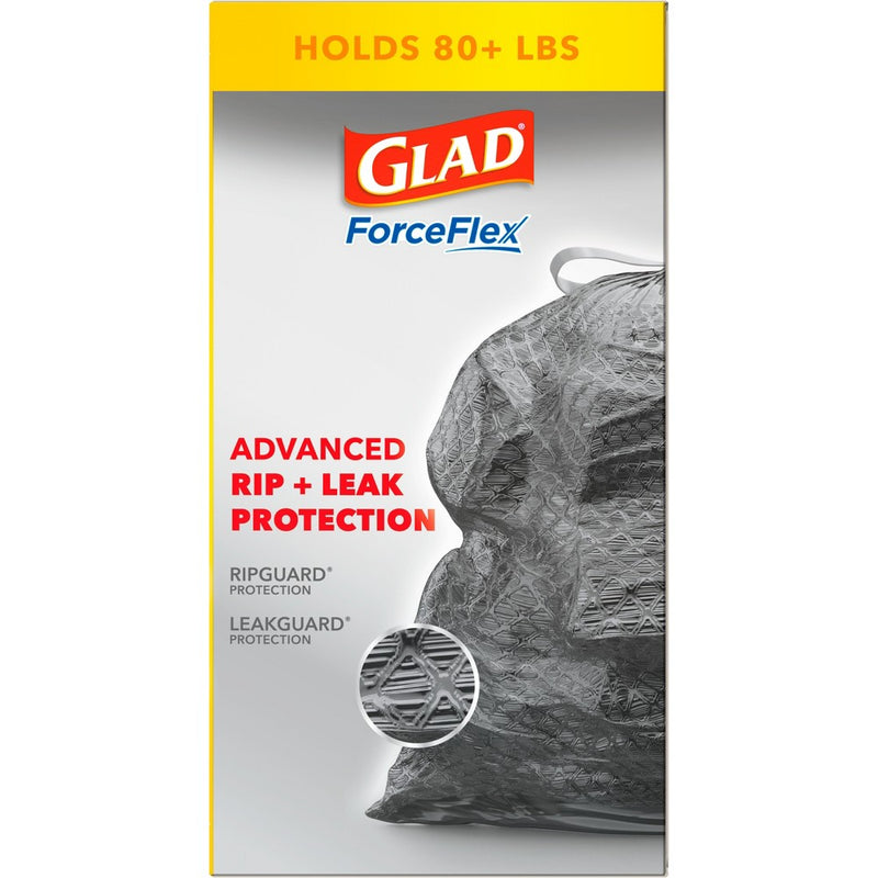 Glad ForceFlex DrawString Trash Bags - Pinesol - 30 Gallon - 34ct