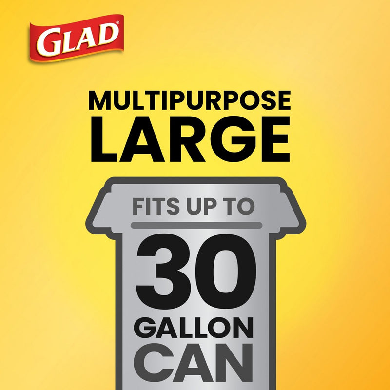 Glad ForceFlex DrawString Trash Bags - Pinesol - 30 Gallon - 34ct