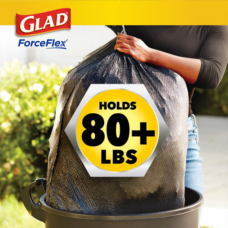 Glad ForceFlex DrawString Trash Bags - Pinesol - 30 Gallon - 34ct