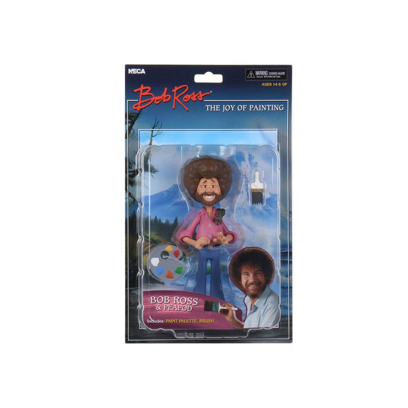 Bob Ross - 6" Scale Action Figure - Toony Classics Bob Ross with Peapod.
