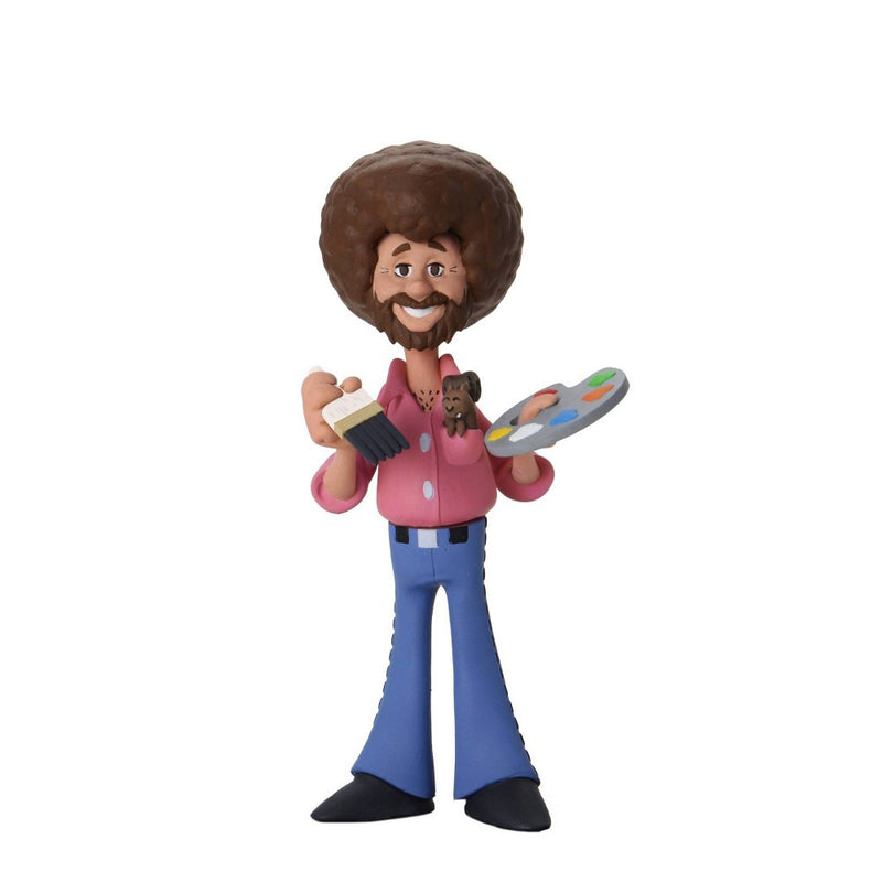 Bob Ross - 6" Scale Action Figure - Toony Classics Bob Ross with Peapod.