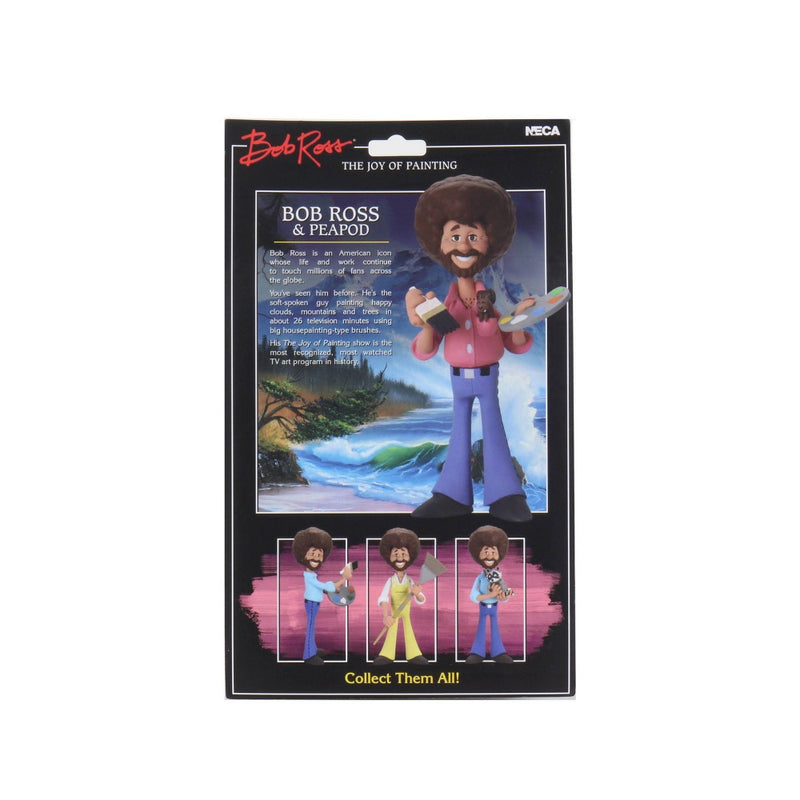 Bob Ross - 6" Scale Action Figure - Toony Classics Bob Ross with Peapod.