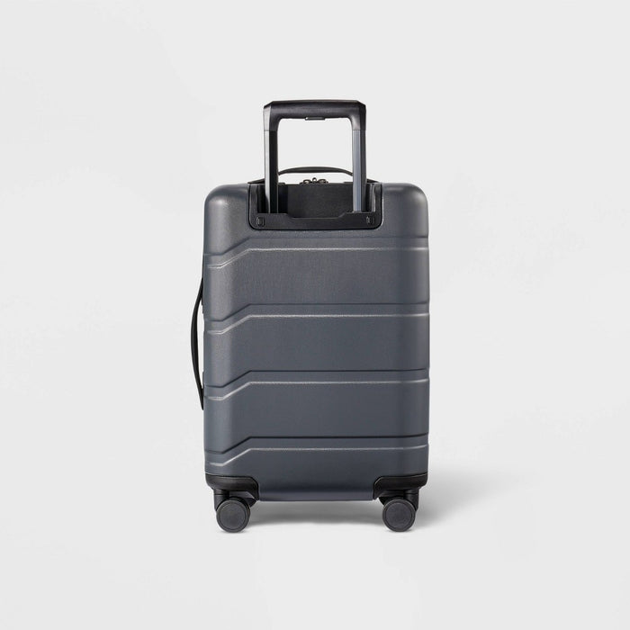 Hardside Carry On Suitcase Gray - Open Story (LOCAL PICKUP ONLY)