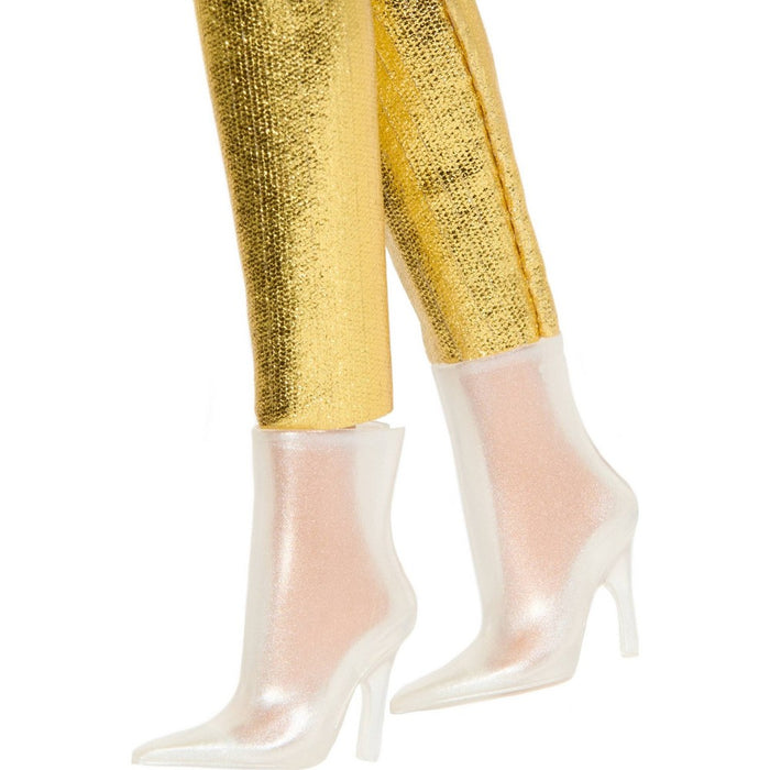 Barbie 10.9" Fashionistas Petite Golden Jumpsuit 65th Anniversary