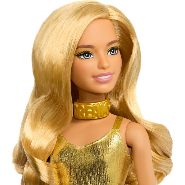 Barbie 10.9" Fashionistas Petite Golden Jumpsuit 65th Anniversary