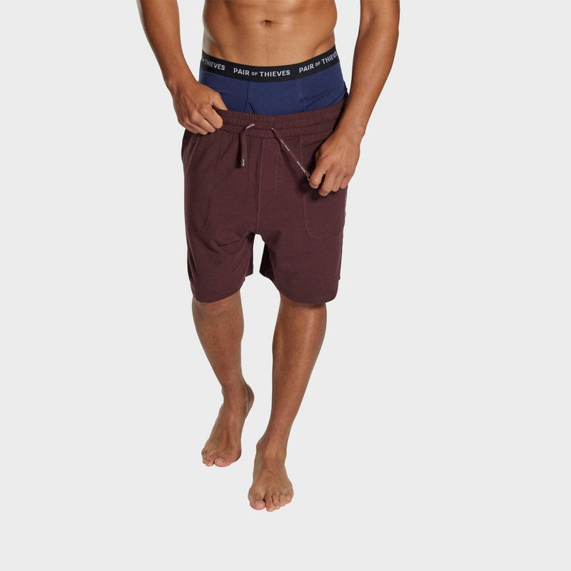 Pair of Thieves Men's Marble Print Super Soft Boxer Briefs 2pk - Blue S