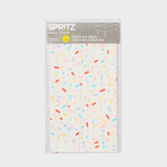 Sprinkle Print Ice Cream Social Rectangular Table Cover - Spritz