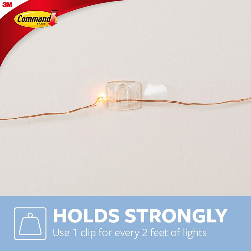 3M Command 40pk Clear Small Decorative Hooks