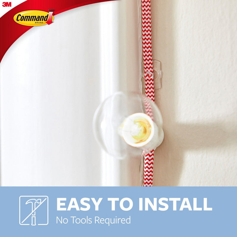 3M Command 40pk Clear Small Decorative Hooks