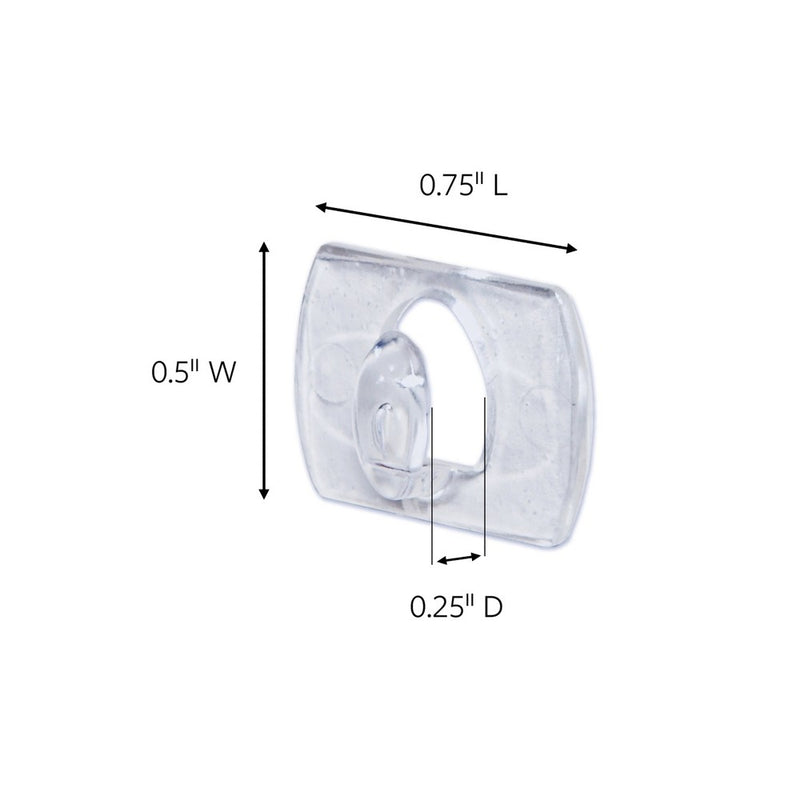 3M Command 40pk Clear Small Decorative Hooks