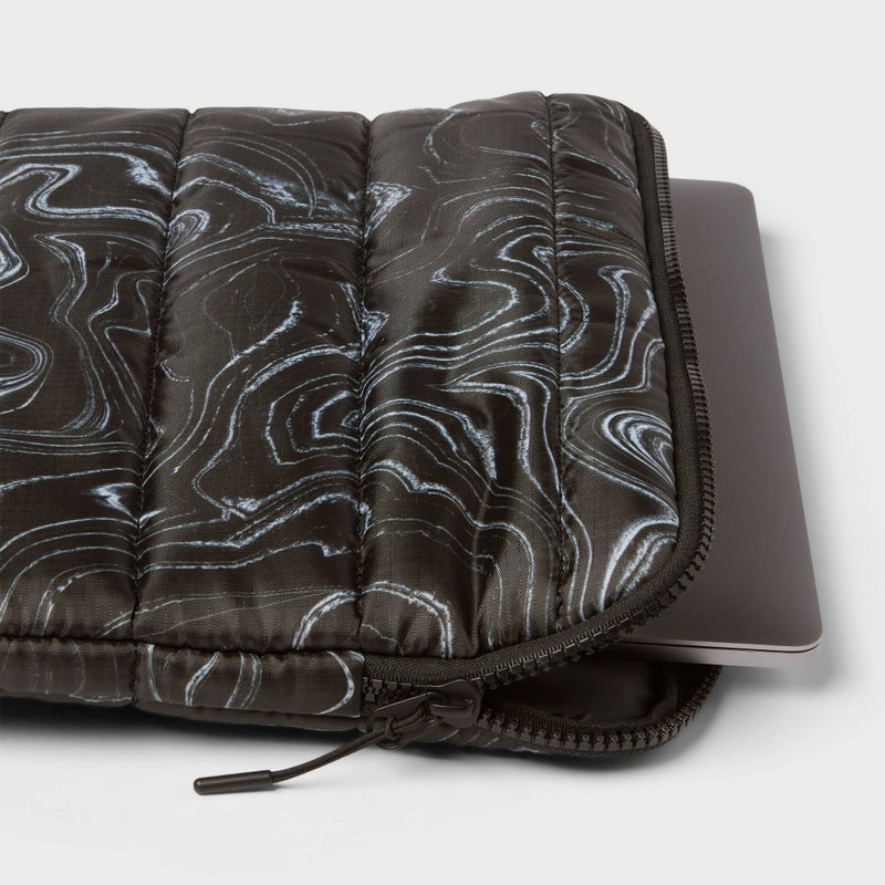15" Laptop Sleeve - heyday Black & White Agate
