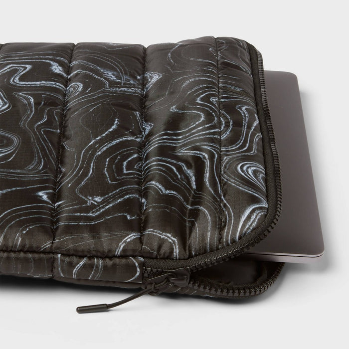 15" Laptop Sleeve - heyday Black & White Agate