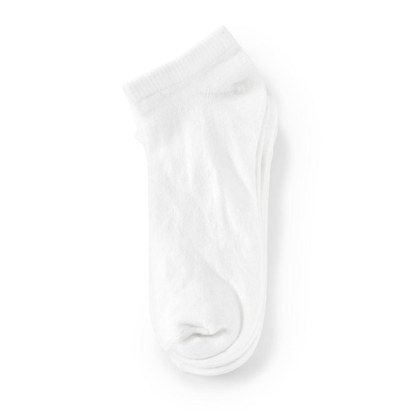 Kids' 8pk Low Cut Socks - Dealworthy White M/L