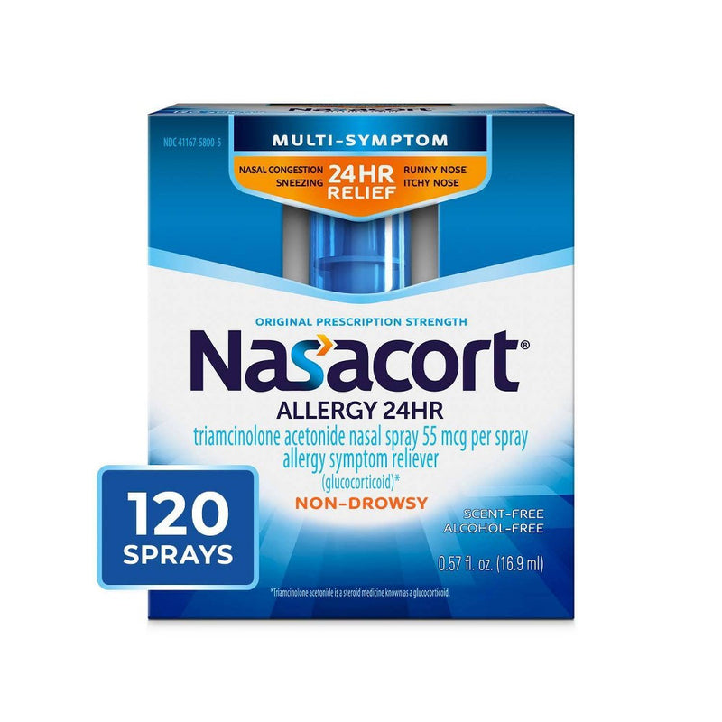 Nasacort Allergy Relief Nasal Spray - Triamcinolone Acetonide - 0.57 fl oz