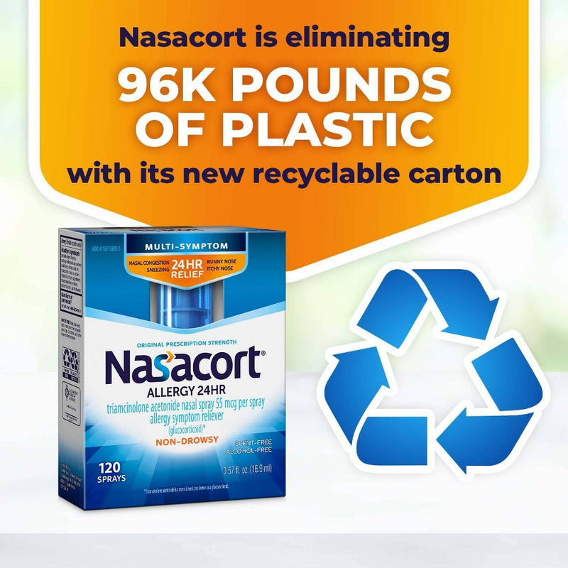 Nasacort Allergy Relief Nasal Spray - Triamcinolone Acetonide - 0.57 fl oz