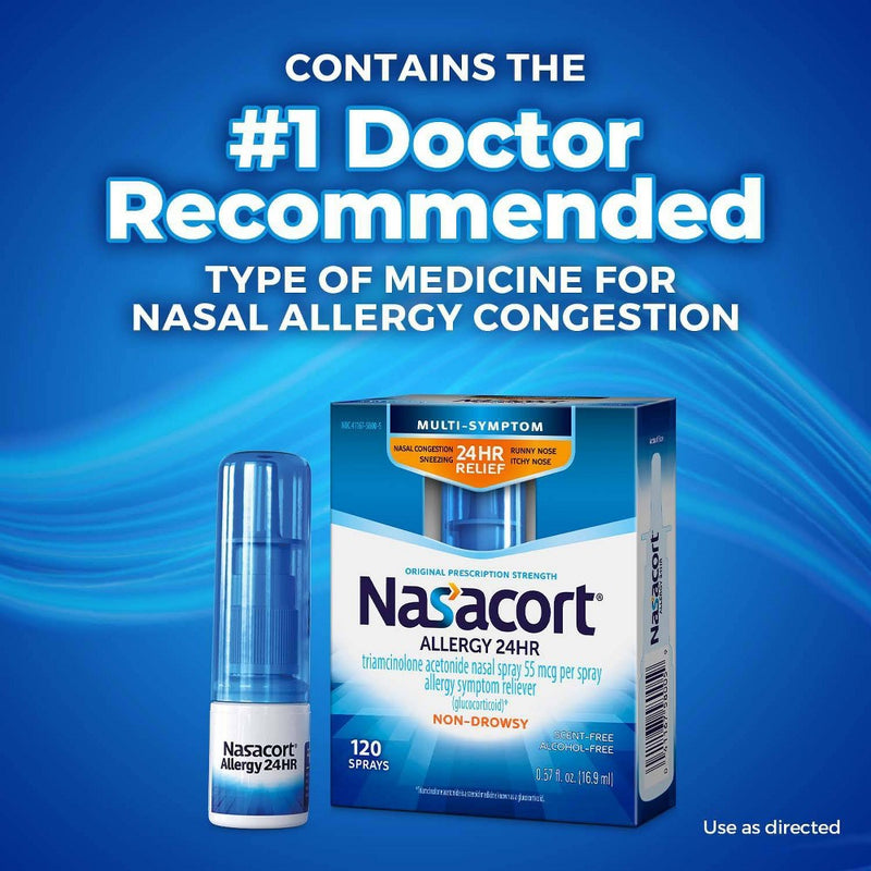 Nasacort Allergy Relief Nasal Spray - Triamcinolone Acetonide - 0.57 fl oz