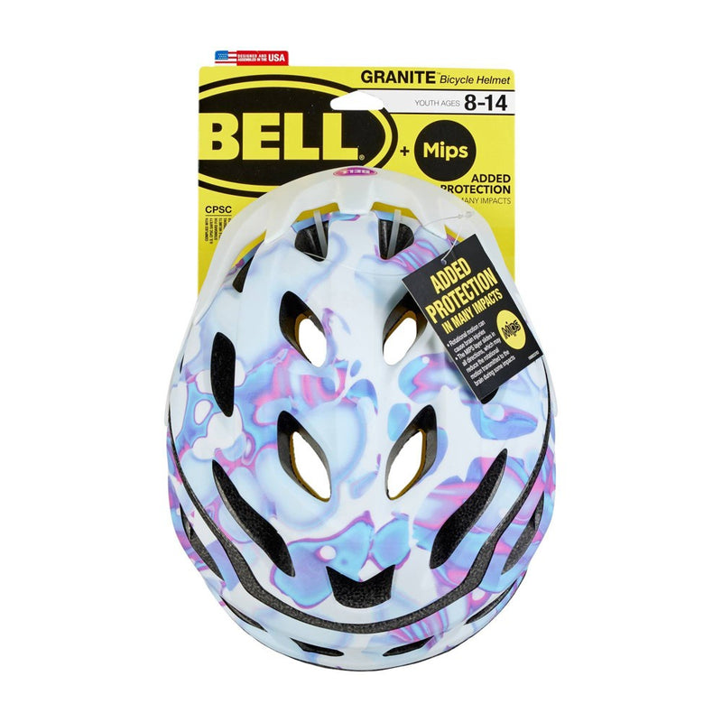 Bell Granite MIPS Youth Bike Helmet - Purple/White