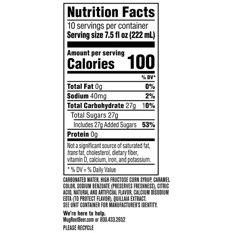 Mug Root Beer - 10pk/7.5 fl oz Mini Cans