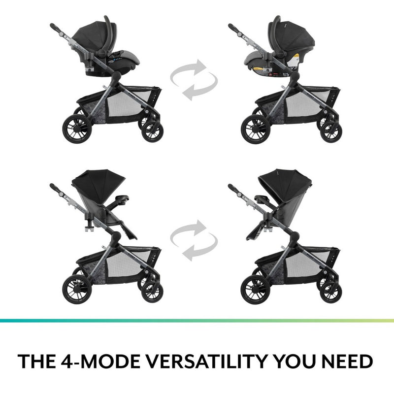 Evenflo Pivot Troop Companion Double Companion Modular Travel System - Rhodesboro Black (LOCAL PICKUP ONLY)