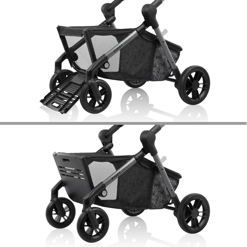 Evenflo Pivot Troop Companion Double Companion Modular Travel System - Rhodesboro Black (LOCAL PICKUP ONLY)
