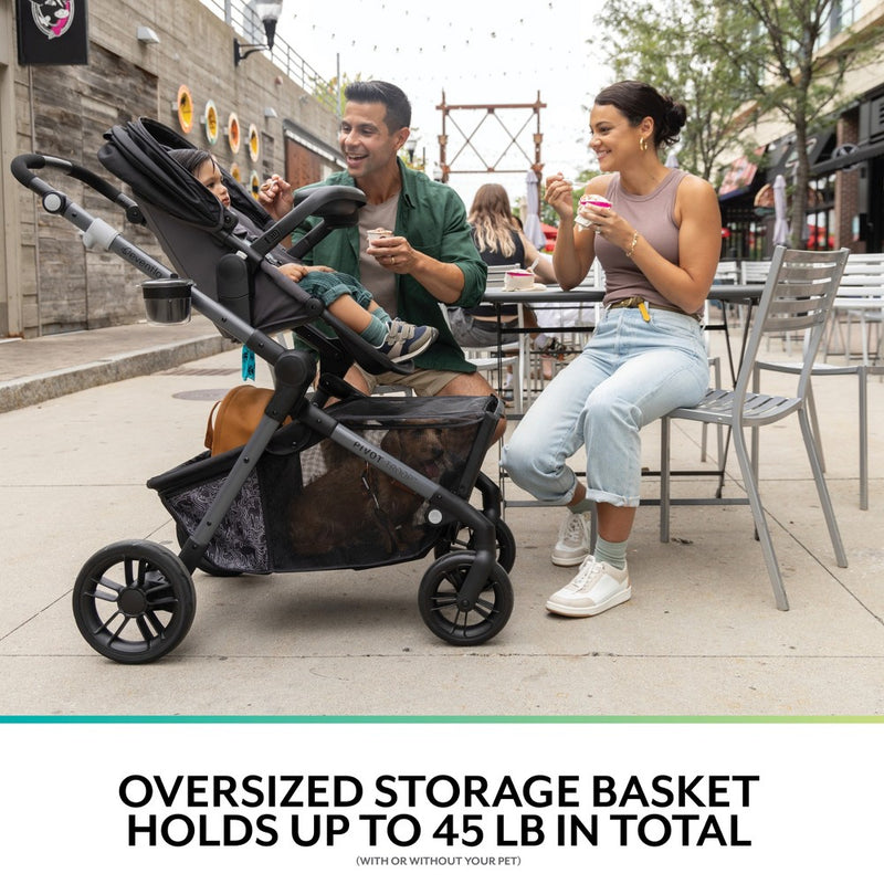 Evenflo Pivot Troop Companion Double Companion Modular Travel System - Rhodesboro Black (LOCAL PICKUP ONLY)