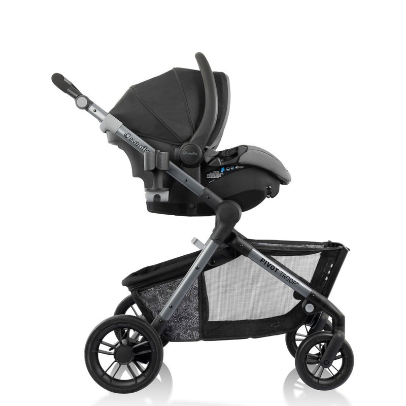 Evenflo Pivot Troop Companion Double Companion Modular Travel System - Rhodesboro Black (LOCAL PICKUP ONLY)