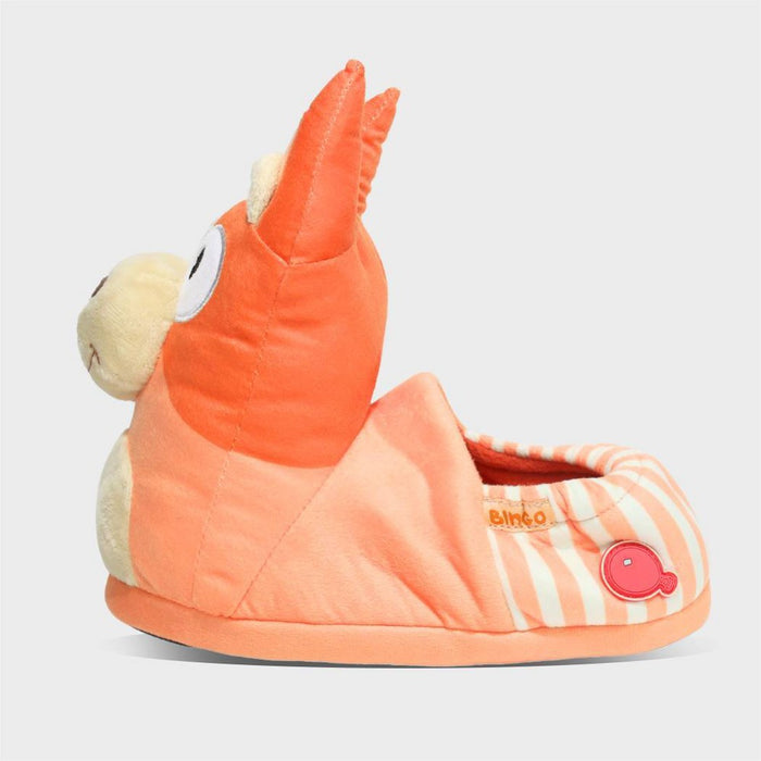 Bluey & Bingo Toddler 3D Head Slippers - Blue/Orange 11T-12T
