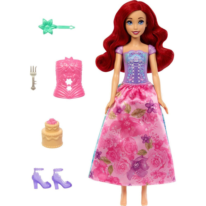 Disney Princess Spin & Reveal Ariel Fashion Doll & Accessories with 11 Surprises