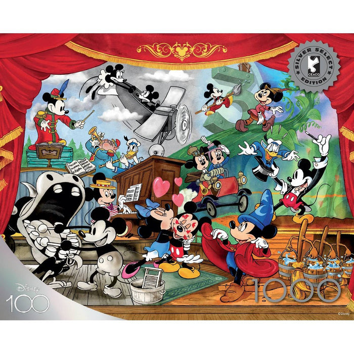 Silver Select Disney Mickey Through the Years 1000pc Puzzle