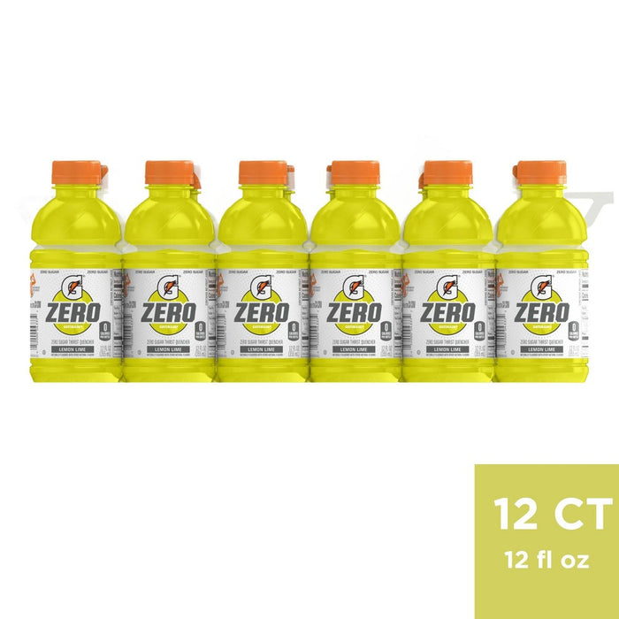 Gatorade G Zero Lemon Lime Sports Drink - 12pk/12 fl oz Bottles (LOCAL PICKUP ONLY)