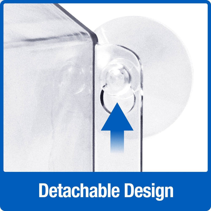Nature's Way Bird Products 2 Cup Clear View Plastic Window Bird Feeder 6.75": Suction Cup Mount, Shatterproof