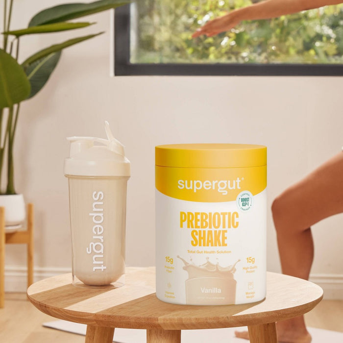 Supergut Prebiotic Shakes for GLP-1 Craving Control & Digestive Health - Vanilla - 15oz