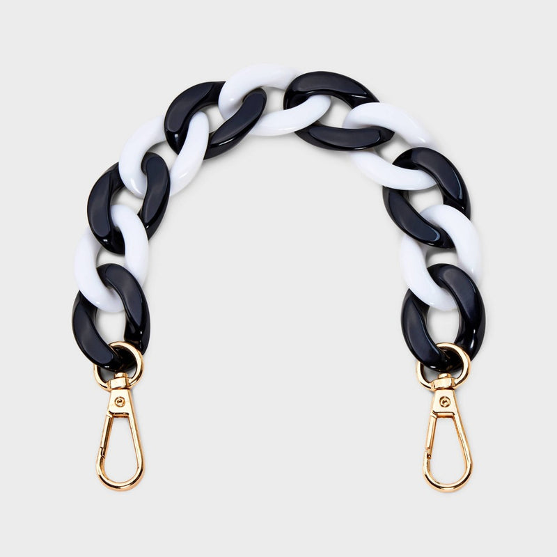 Chain Handbag Strap - A New Day Black/White