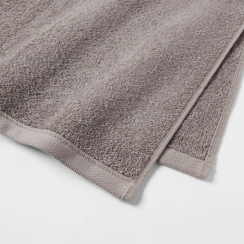 4pk Antimicrobial Assorted Bath and Hand Towel SetGray - Room Essentials: Cotton Terry, Midweight GSM, Machine Washable