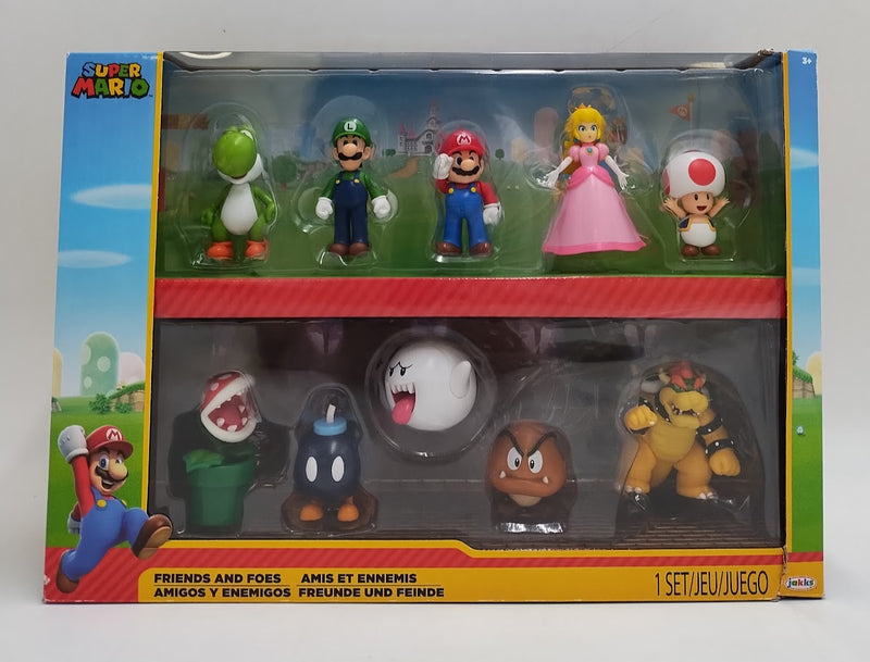 Nintendo Super Mario Friends & Foes 2.5" Mini Figures - 10pk SEE DETAILS