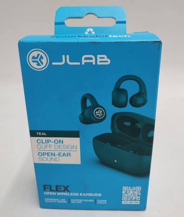 JLab Flex True Wireless Bluetooth Open-Ear Earbuds - Teal