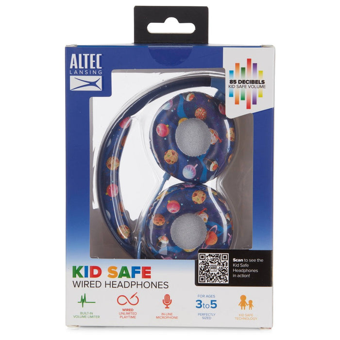 Altec Lansing Kid's Wired Over-Ear Headphones - Space