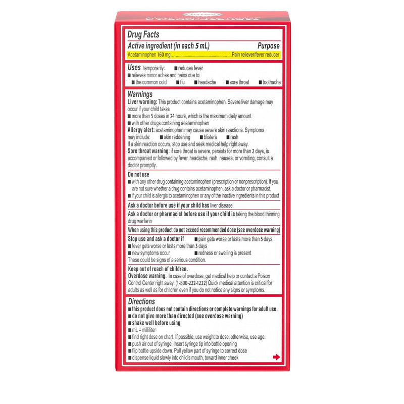 Infants' Tylenol Pain Reliever and Fever Reducer Liquid Drops - Acetaminophen - Grape - 1 fl oz