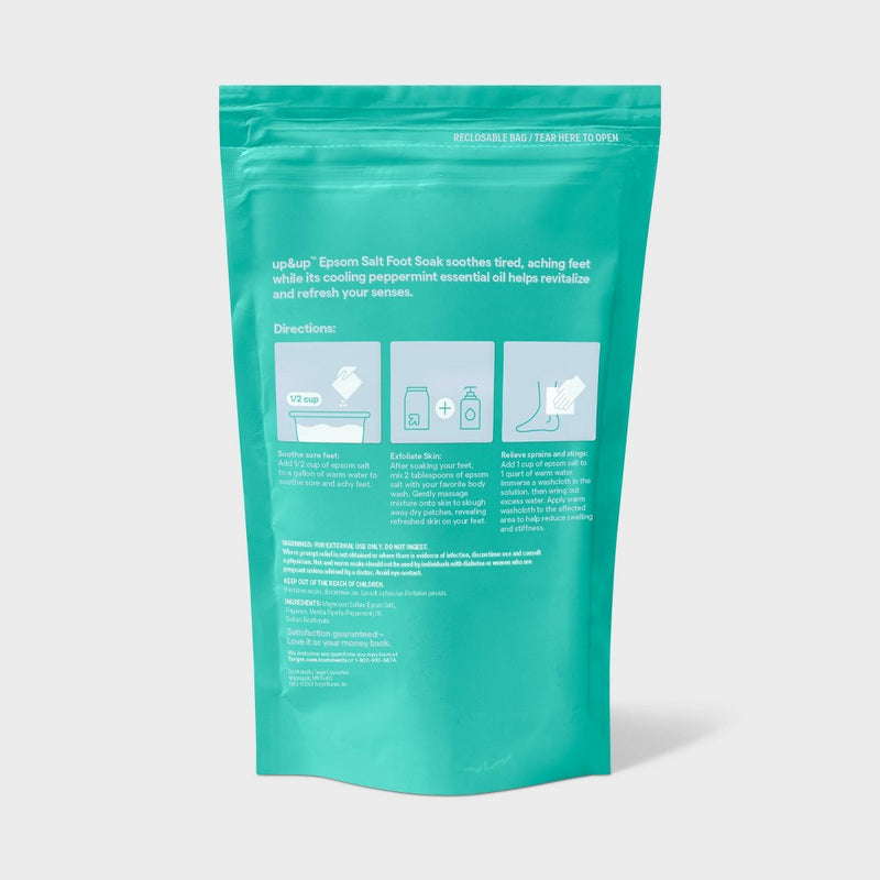 Epsom Salt - Peppermint Scent - 2lb - up&up