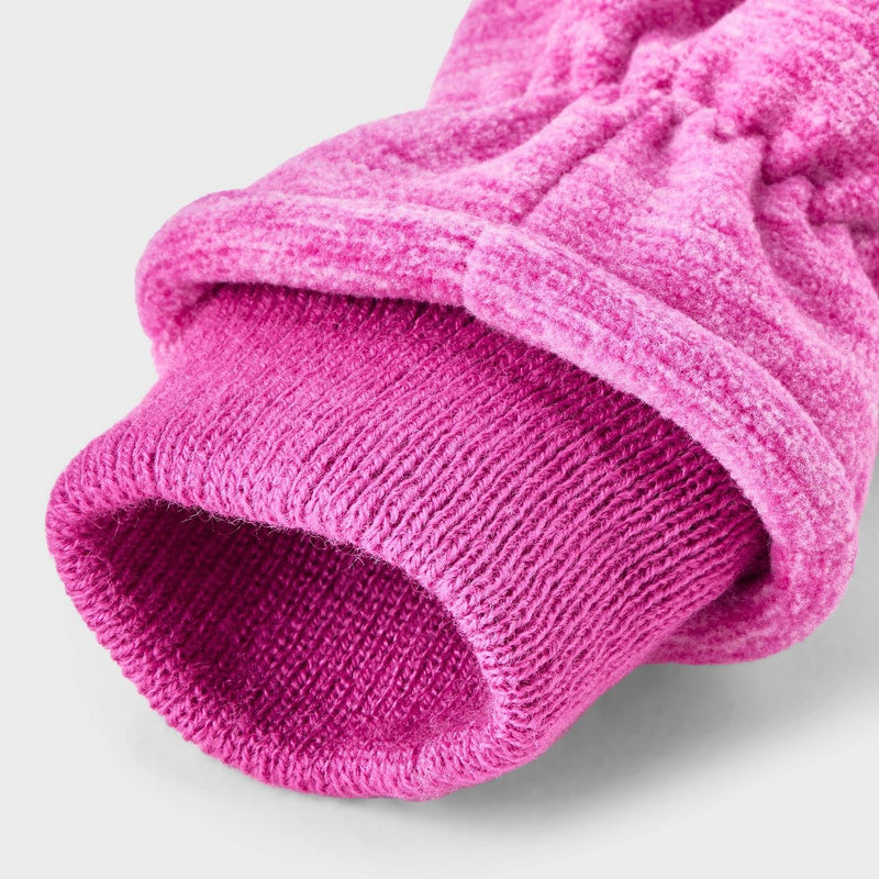 Toddler Girls' Fleece Mittens - Cat & Jack Pink 2T-5T
