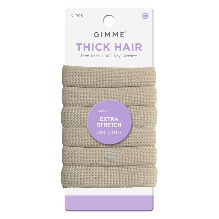 Gimme Beauty Thick Extra Stretch Hair Band - Blonde - 6pk