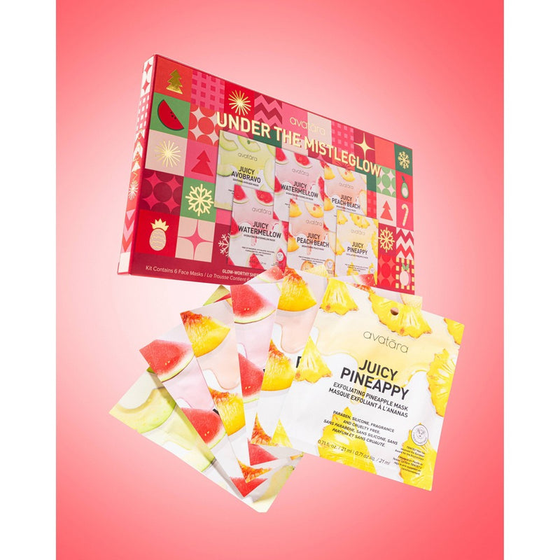 Avatara Under the Mistle-Glow Sheet Mask Gift Set - 6pc