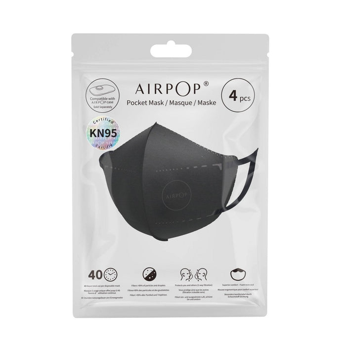 AirPop Pocket KN95 Facemask - Black