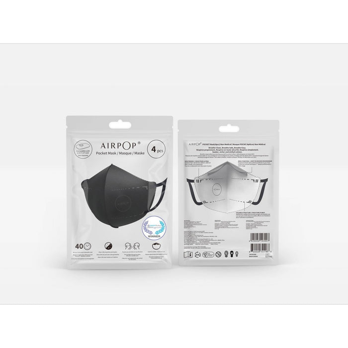 AirPop Pocket KN95 Facemask - Black
