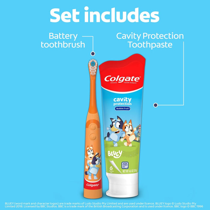 Colgate Kids' Bluey Toothbrush & Toothpaste Gift Set - 2ct