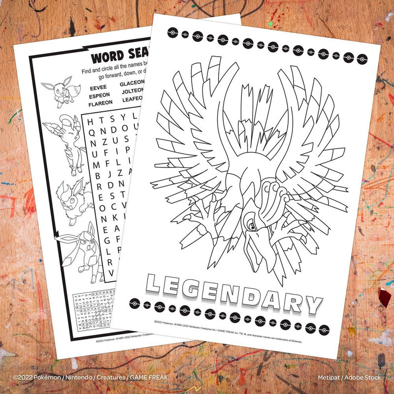 Pokemon Coloring Book with Crayons