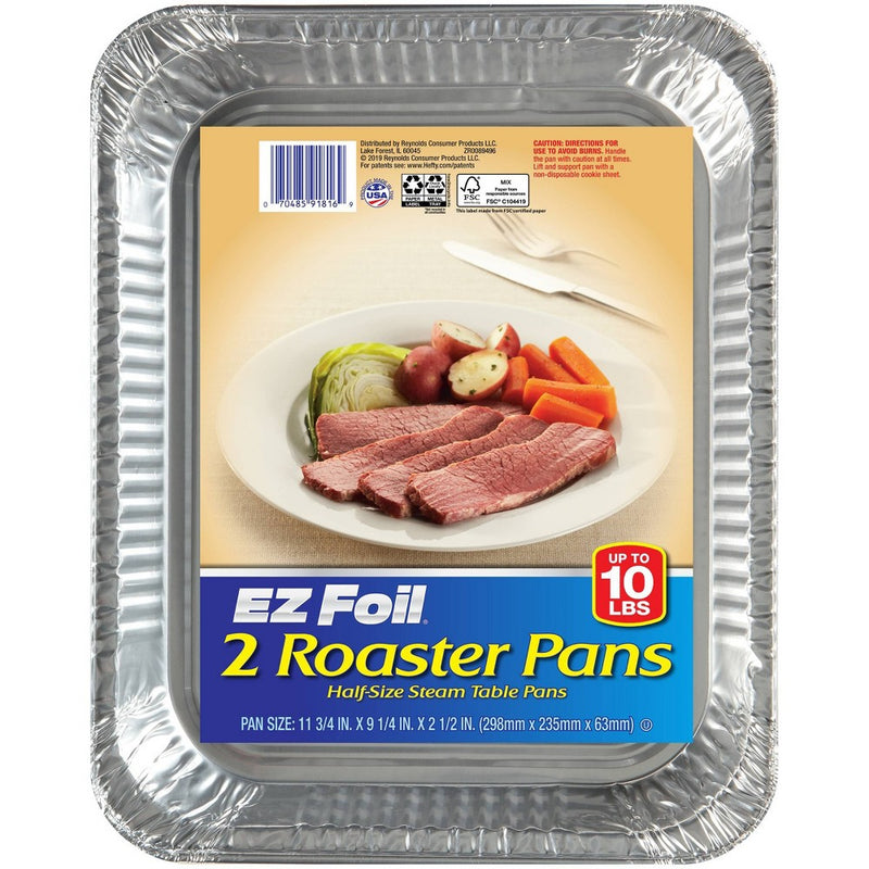EZ Foil Roaster Pans - 2ct